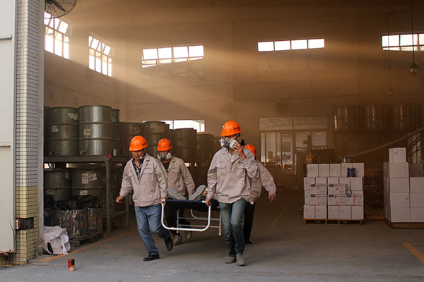 明（míng）邦化工消防演練